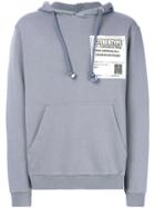 Maison Margiela Stereotype Patch Hoodie - Grey