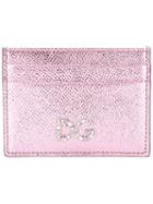 Dolce & Gabbana Dg Crystal Logo Cardholder - Pink