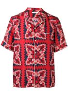 Valentino Logo Print Short Sleeve Shirt - Red