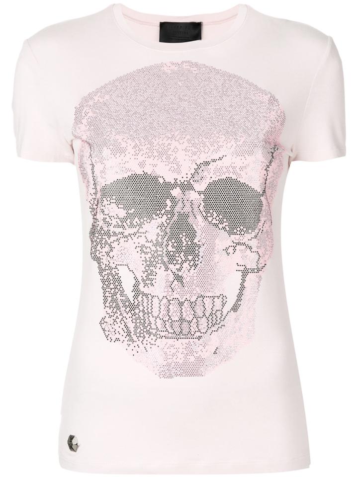 Philipp Plein Albireo Skull T-shirt - Pink & Purple