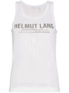 Helmut Lang Mesh Logo Tank Top - White