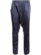 Baja East Drop-crotch Trousers, Women's, Size: 3, Grey, Triacetate/polyurethane