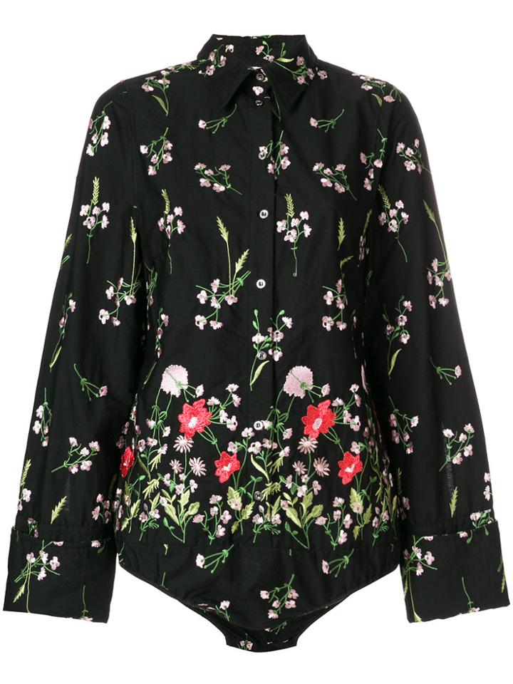 Marques'almeida Floral Print Shirt - Black