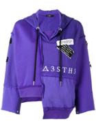 Diesel F-miki Asymmetric Hoodie - Purple