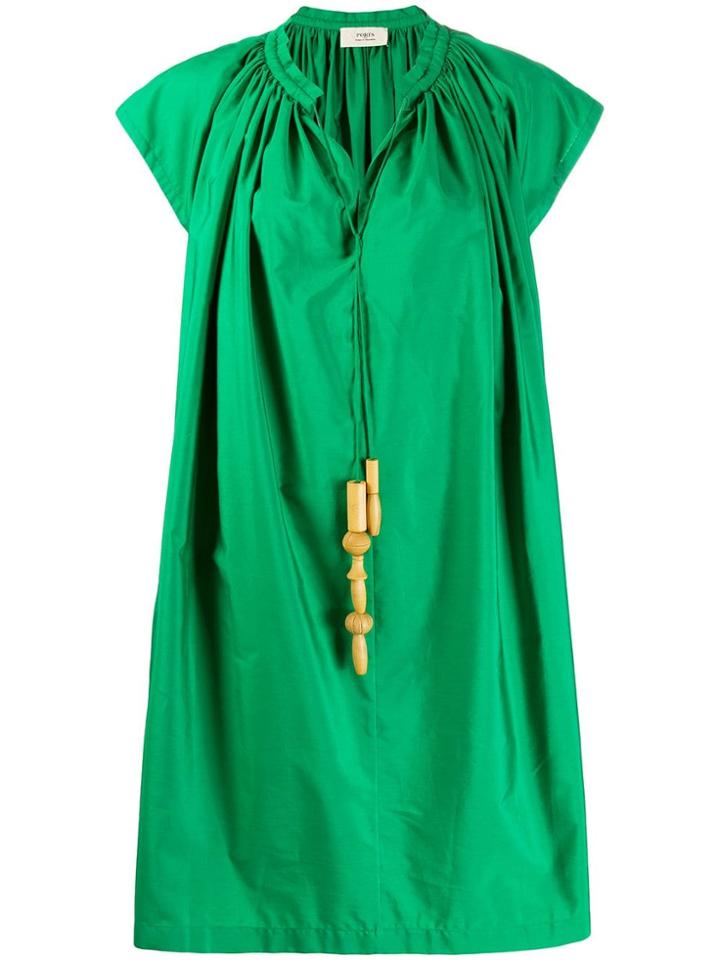 Ports 1961 Short-sleeved Flared Dress - Green