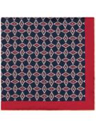Gucci Pocket Square With Geometric G - Blue