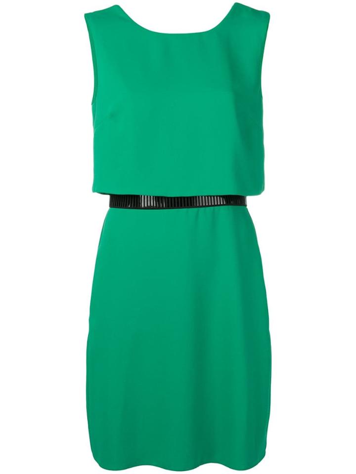 Emporio Armani Loose Fitted Short Dress - Green