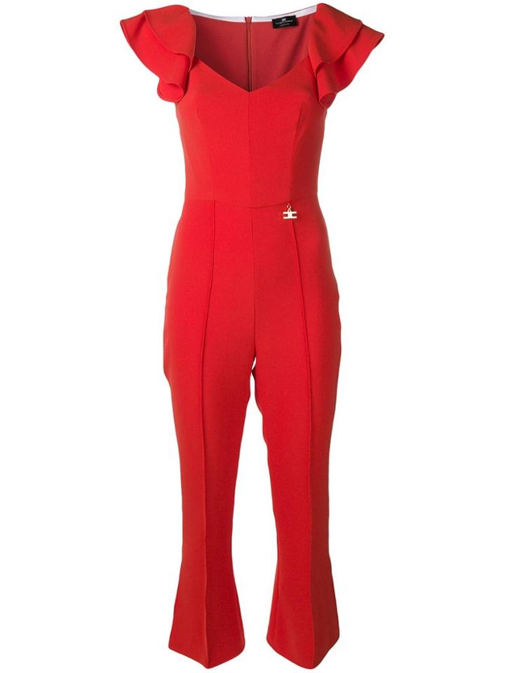 Elisabetta Franchi Tailored Cropped Jumpsuit