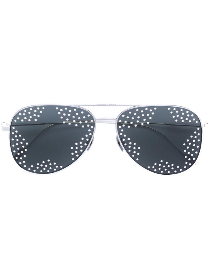 Saint Laurent Eyewear Star Stud Sunglasses - Metallic