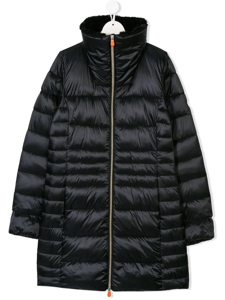 Save The Duck Kids Quilted Coat - Black