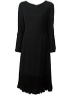 Lanvin Pre-owned Pleated Hem Dress - Black