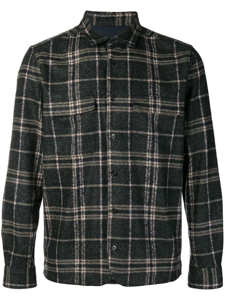 Altea Checked Shirt Jacket - Grey