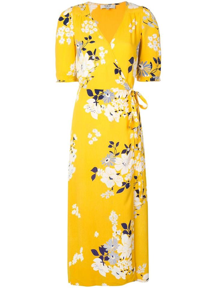 Sea Pia Floral Midi Dress - Yellow