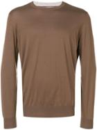 Brunello Cucinelli Crewneck Knitted Jumper - Brown