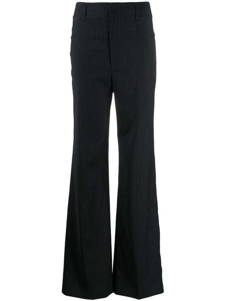 Joseph Striped Flared Trousers - Blue