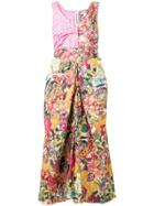 Marni Long Patch Dress - Pink