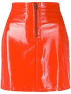 Fiorucci Vinyl Mini Skirt - Orange