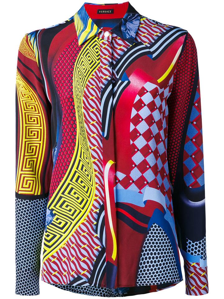 Versace - Printed Shirt - Women - Silk - 40, Silk
