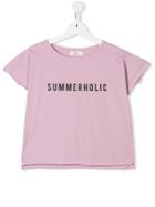Andorine Summerholic Print T-shirt - Purple