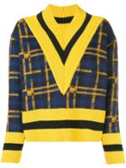 Henrik Vibskov Checked Pattern Sweater - Yellow & Orange