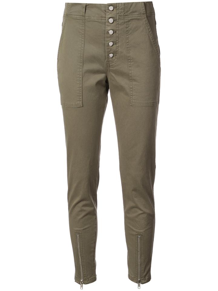 A.l.c. Cropped Fitted Trousers - Green