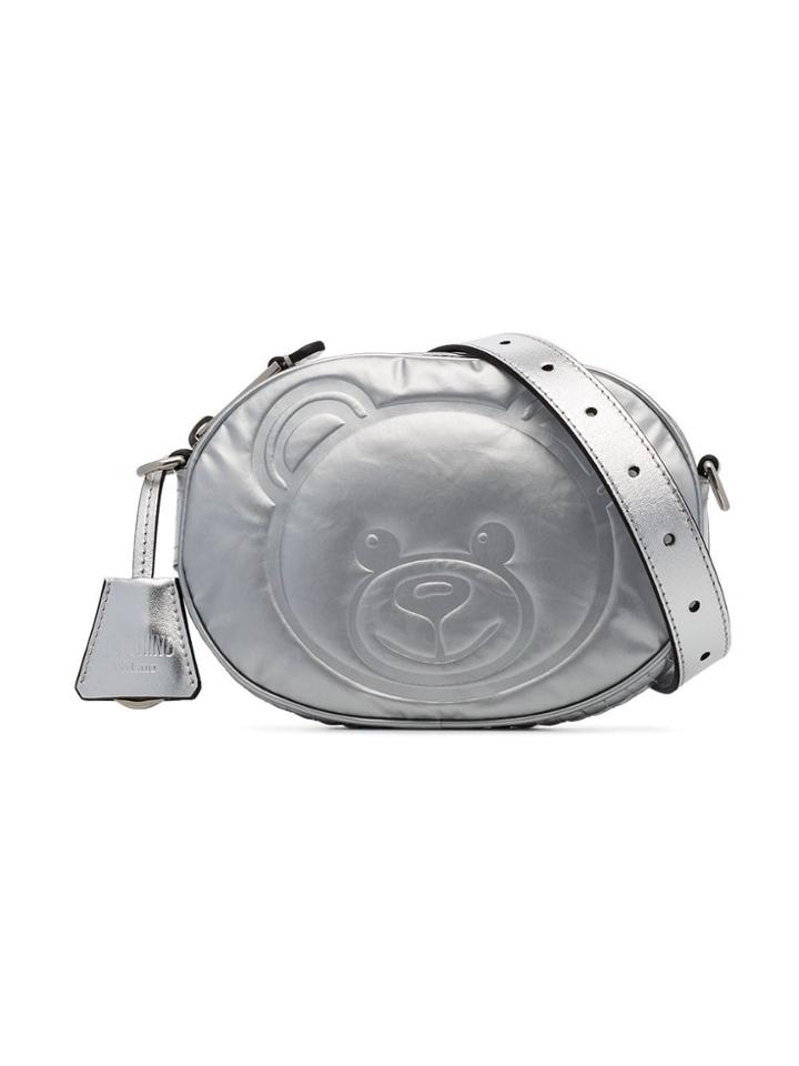 Moschino Mosh Teddy Lthr Blt Bg - Silver