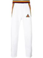 Iceberg Side Stripe Track Pants, Men's, Size: Large, White, Cotton