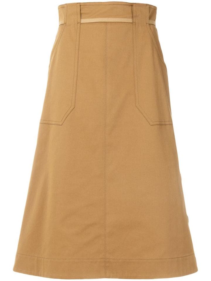 Mantu Side Button Skirt - Neutrals