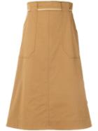 Mantu Side Button Skirt - Neutrals