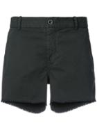 Nili Lotan Frayed Hem Shorts - Black