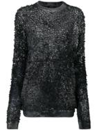 Avant Toi High Shine Detail Top - Black