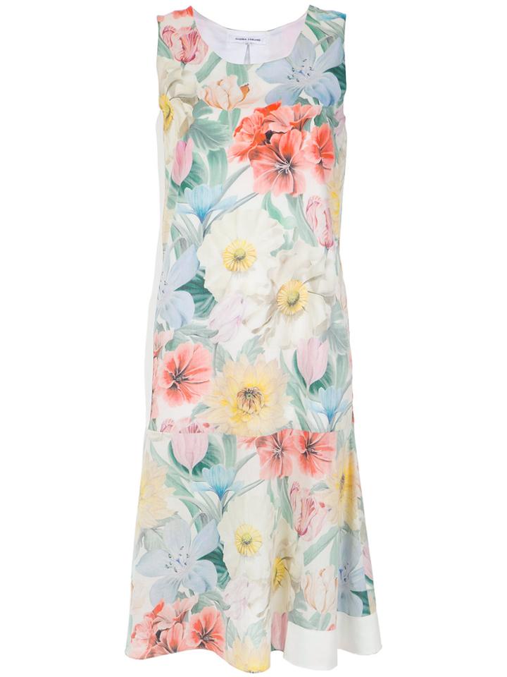 Gloria Coelho Printed Midi Dress - Blue
