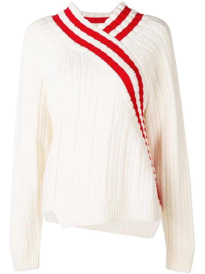 Jil Sander Asymmetric Style Jumper - White