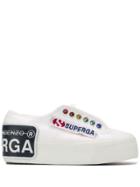 Marco De Vincenzo Superga Platform Sole Sneakers - White