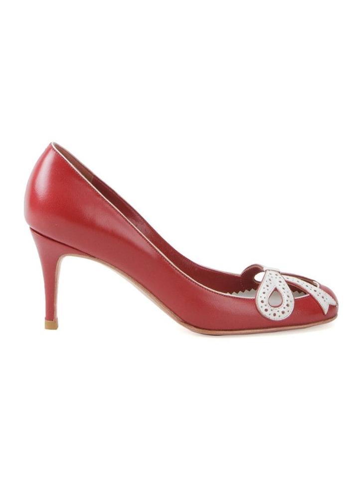 Sarah Chofakian Mid-heel Pumps - Red