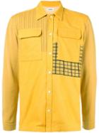 Coohem Patchwork Knit Shirt - Yellow