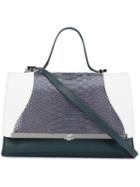 Khirma Eliazov 'oxy' Satchel, Women's, Green, Calf Leather/lizard Skin/python Skin
