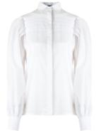 Reinaldo Lourenço Draped Shirt, Women's, Size: 40, White, Viscose
