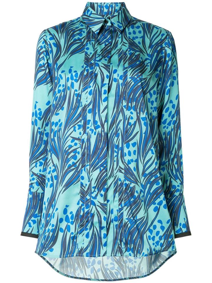 Victoria Victoria Beckham Concealed Front Shirt - Blue