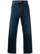 Valentino Vltn Selvage Wide-leg Jeans - Blue