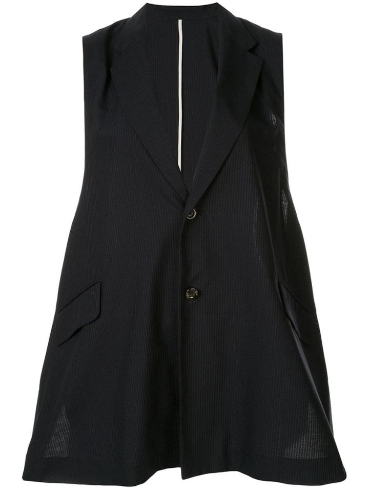 Ujoh Oversized Waistcoat - Blue