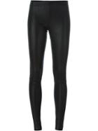 Sylvie Schimmel Lambskin Leggings, Women's, Size: 40, Black, Cotton/lamb Skin/spandex/elastane