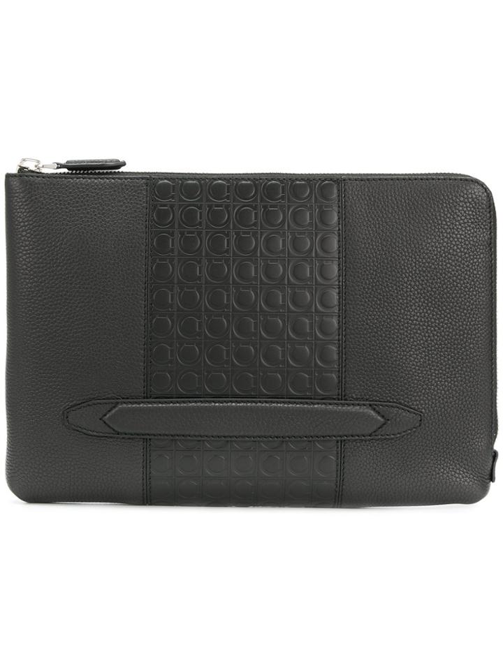 Salvatore Ferragamo Hand Strap Pouch - Black
