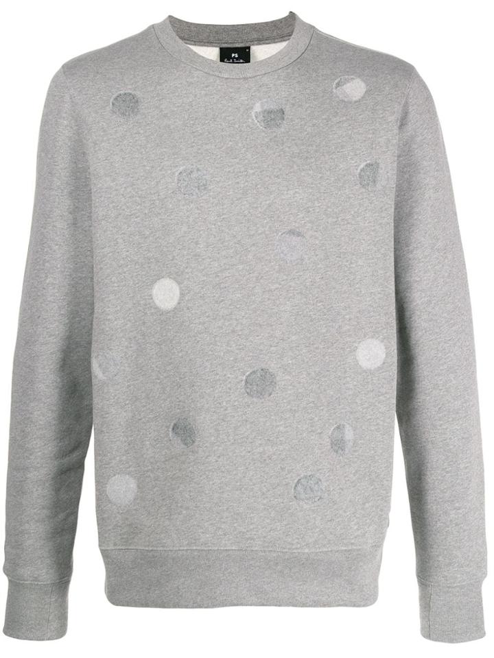 Ps Paul Smith Tonal Polka Dot Sweatshirt - Grey