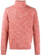 Isaia Ribbed Roll-neck Sweater - Pink