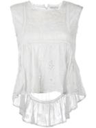 Mes Demoiselles - Valet Embroidered Top - Women - Cotton - 40, Blue, Cotton
