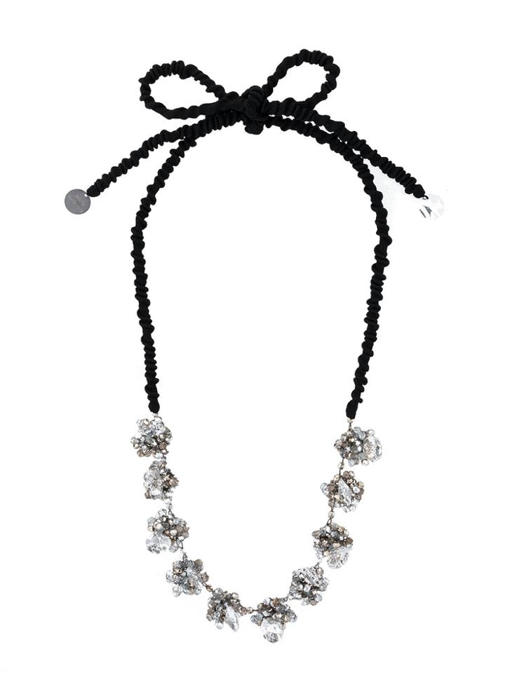 Maria Calderara Embellished Necklace - Black