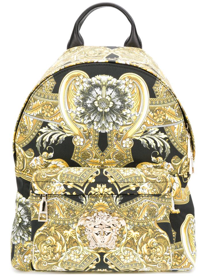 Versace Baroccoflage Backpack - Yellow & Orange