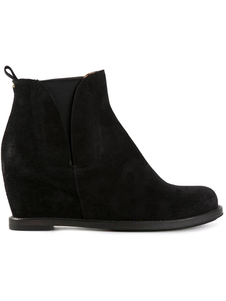 Buttero Wedge Boots - Black