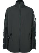 Y-3 Zip Detail Sport Jacket, Men's, Size: Xl, Grey, Polyester/spandex/elastane/cotton